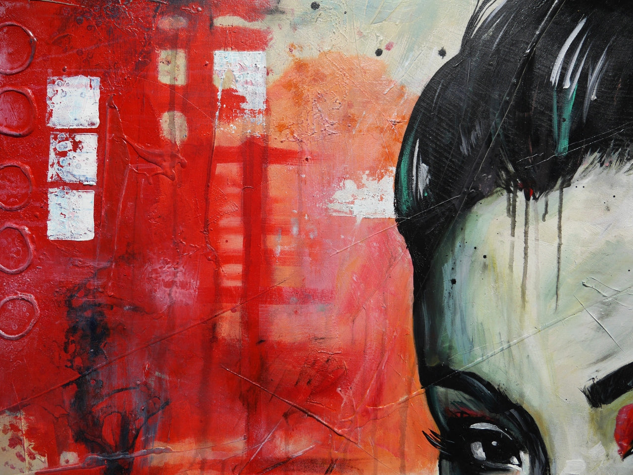 Haruka 160cm x 100cm FRAMED Abstract Realism Textured Painting (SOLD KERRY)