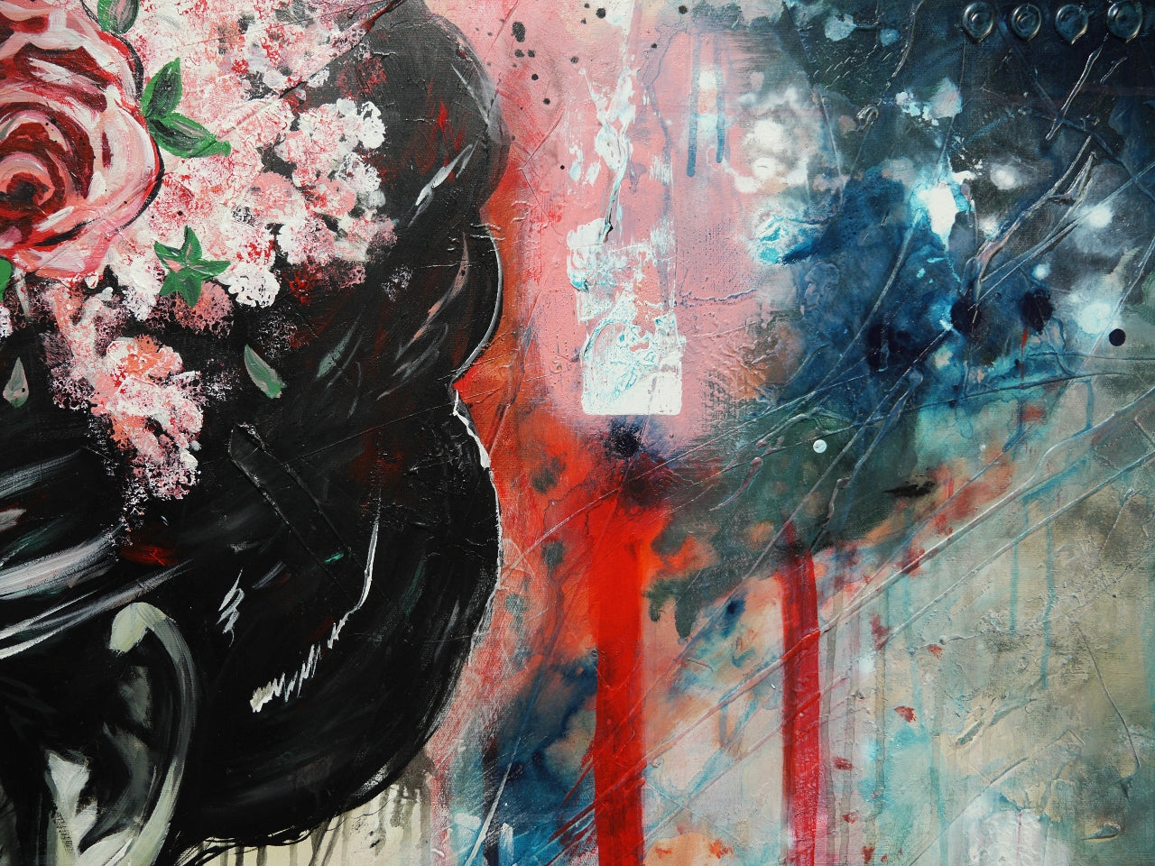 Haruka 160cm x 100cm FRAMED Abstract Realism Textured Painting (SOLD KERRY)