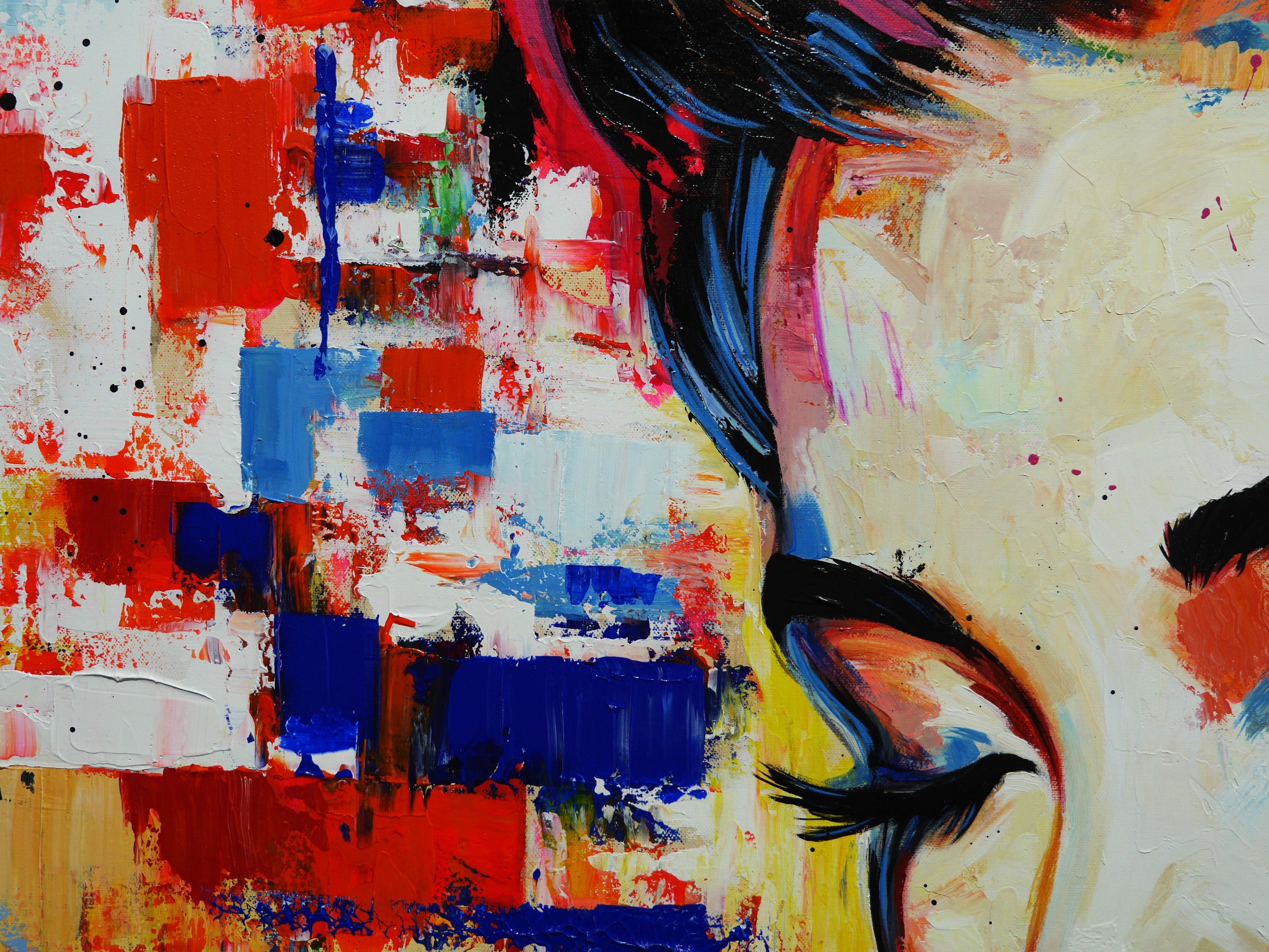 Yuga 190cm x 100cm FRAMED Abstract Realism Textured Painting (SOLD)