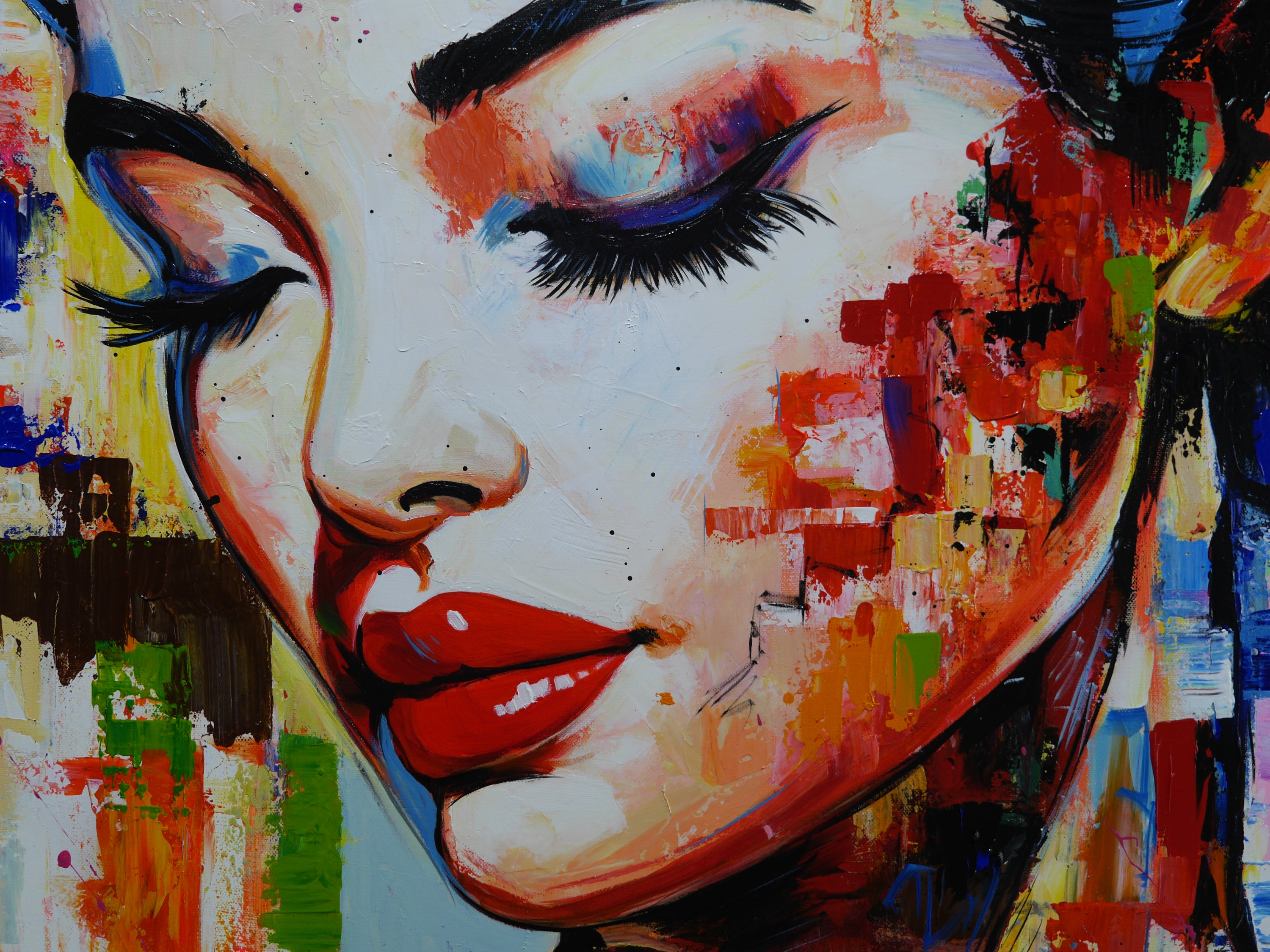 Yuga 190cm x 100cm FRAMED Abstract Realism Textured Painting (SOLD)