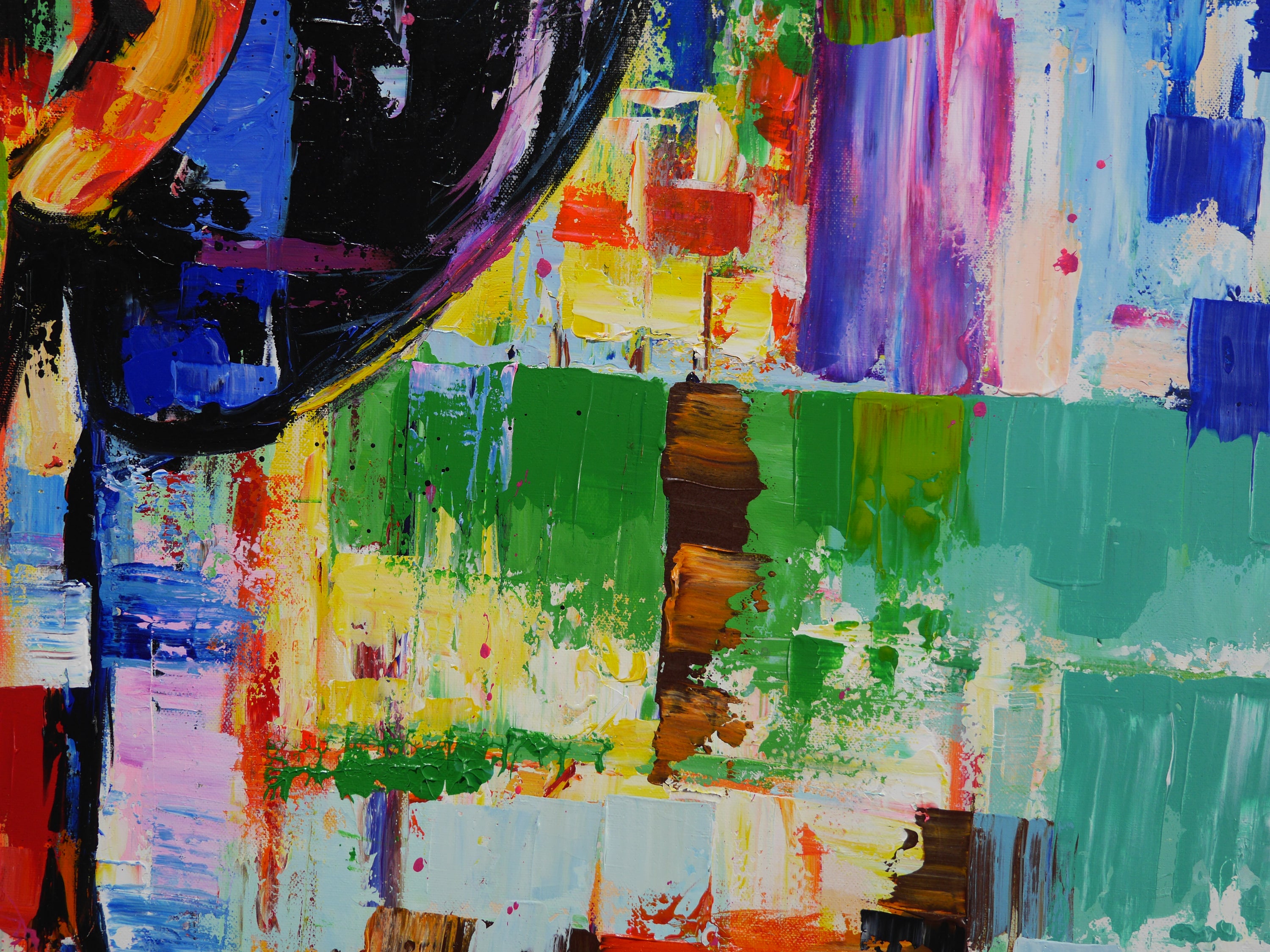 Yuga 190cm x 100cm FRAMED Abstract Realism Textured Painting (SOLD)
