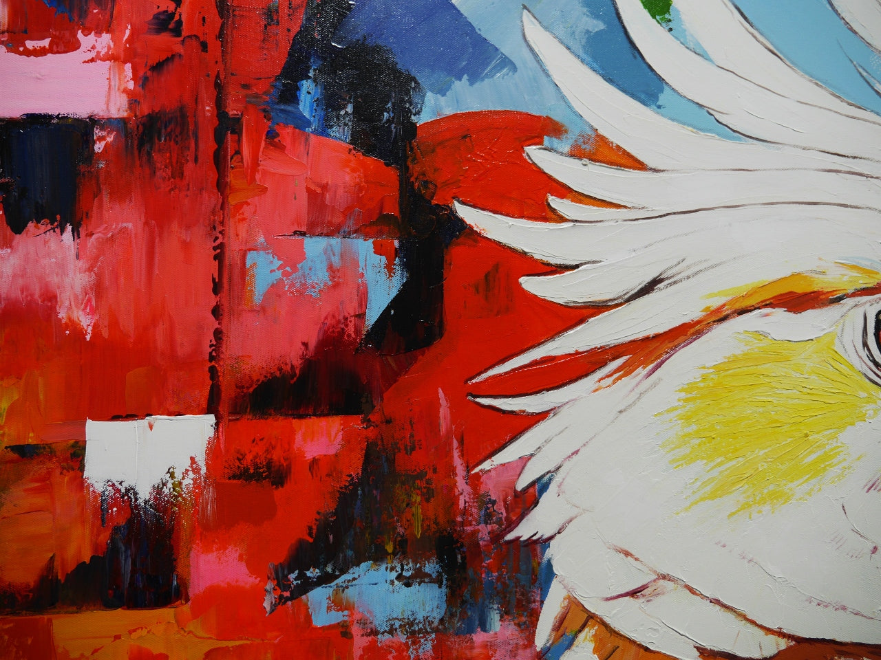 Little Napoleon 140cm x 180cm Framed Landscape Textured Abstract Realism Painting (SOLD)