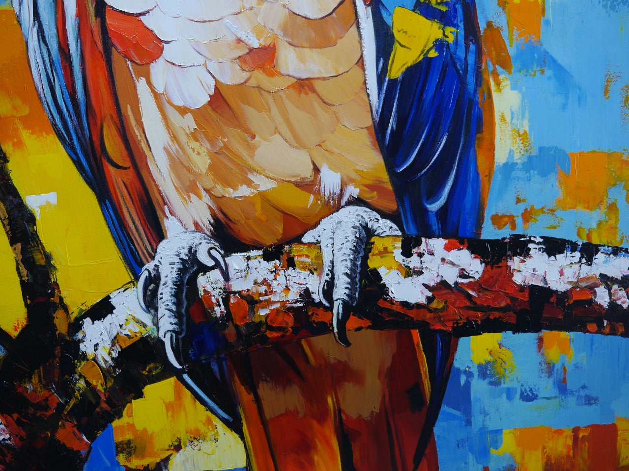 Little Napoleon 140cm x 180cm Framed Landscape Textured Abstract Realism Painting (SOLD)