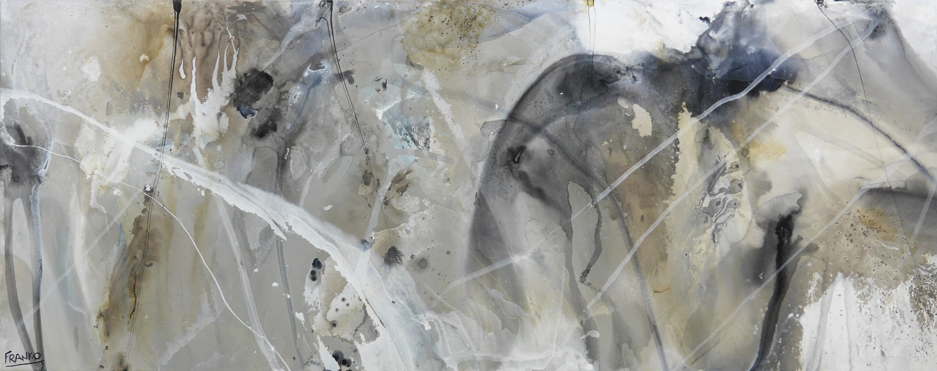 Refined 61 200cm x 80cm Blended Ink Abstract Painting-Abstract-[Franko_Artist]-[Australian_artist]-[Gold_Coast]-[Brisbane]-[modern]-[contemporary]-[original]-[Large_artwork]-Franklin Art Studio