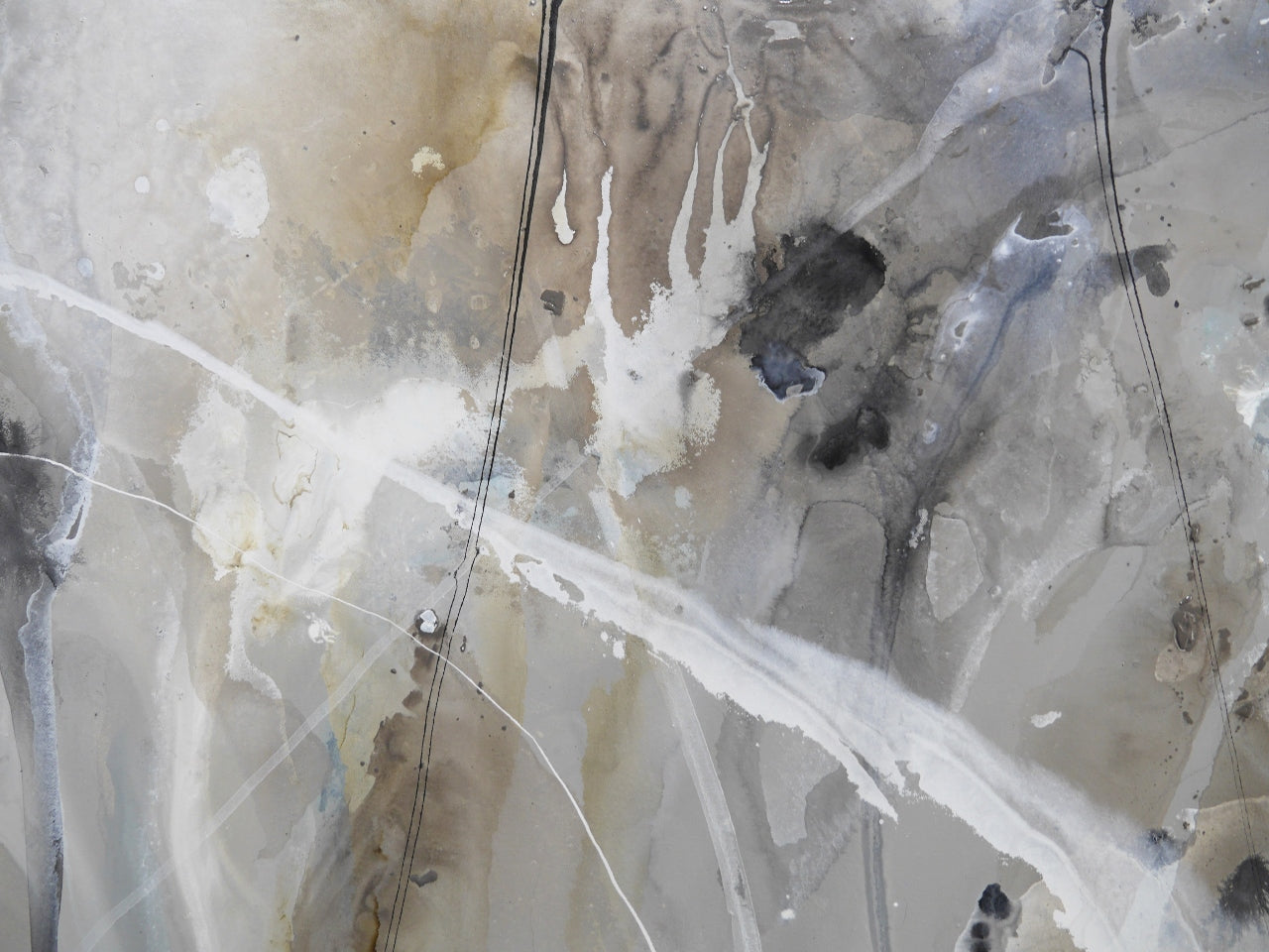 Refined 61 200cm x 80cm Blended Ink Abstract Painting (SOLD)