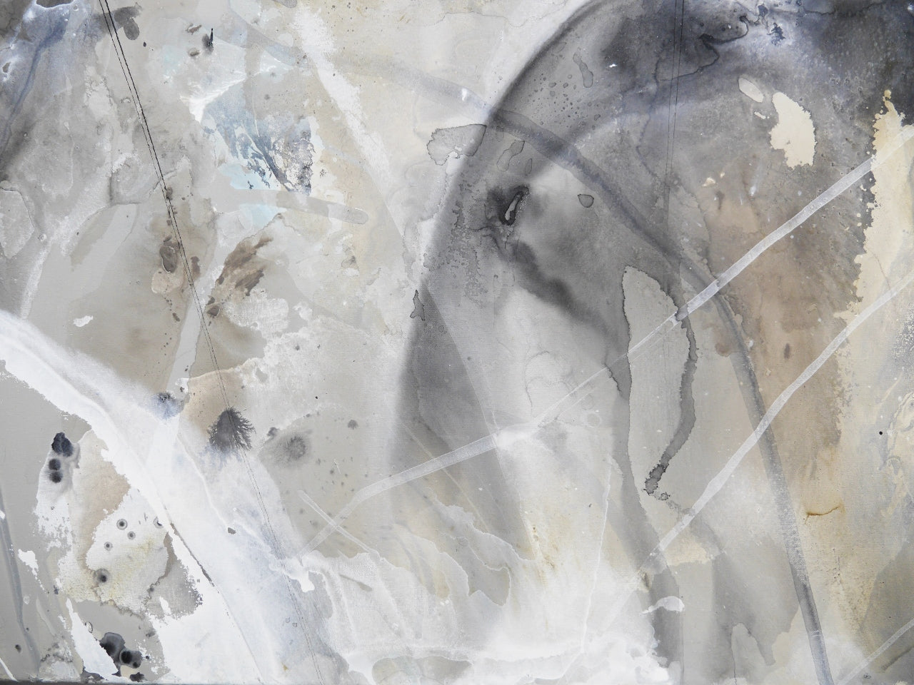 Refined 61 200cm x 80cm Blended Ink Abstract Painting (SOLD)