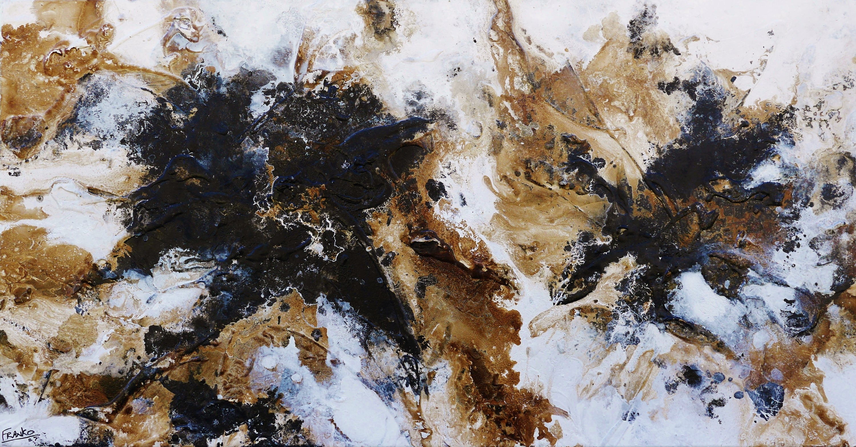 Moon Dust 190cm x 100cm Textured Abstract Painting-Abstract-[Franko_Artist]-[Australian_artist]-[Gold_Coast]-[Brisbane]-[modern]-[contemporary]-[original]-[Large_artwork]-Franklin Art Studio