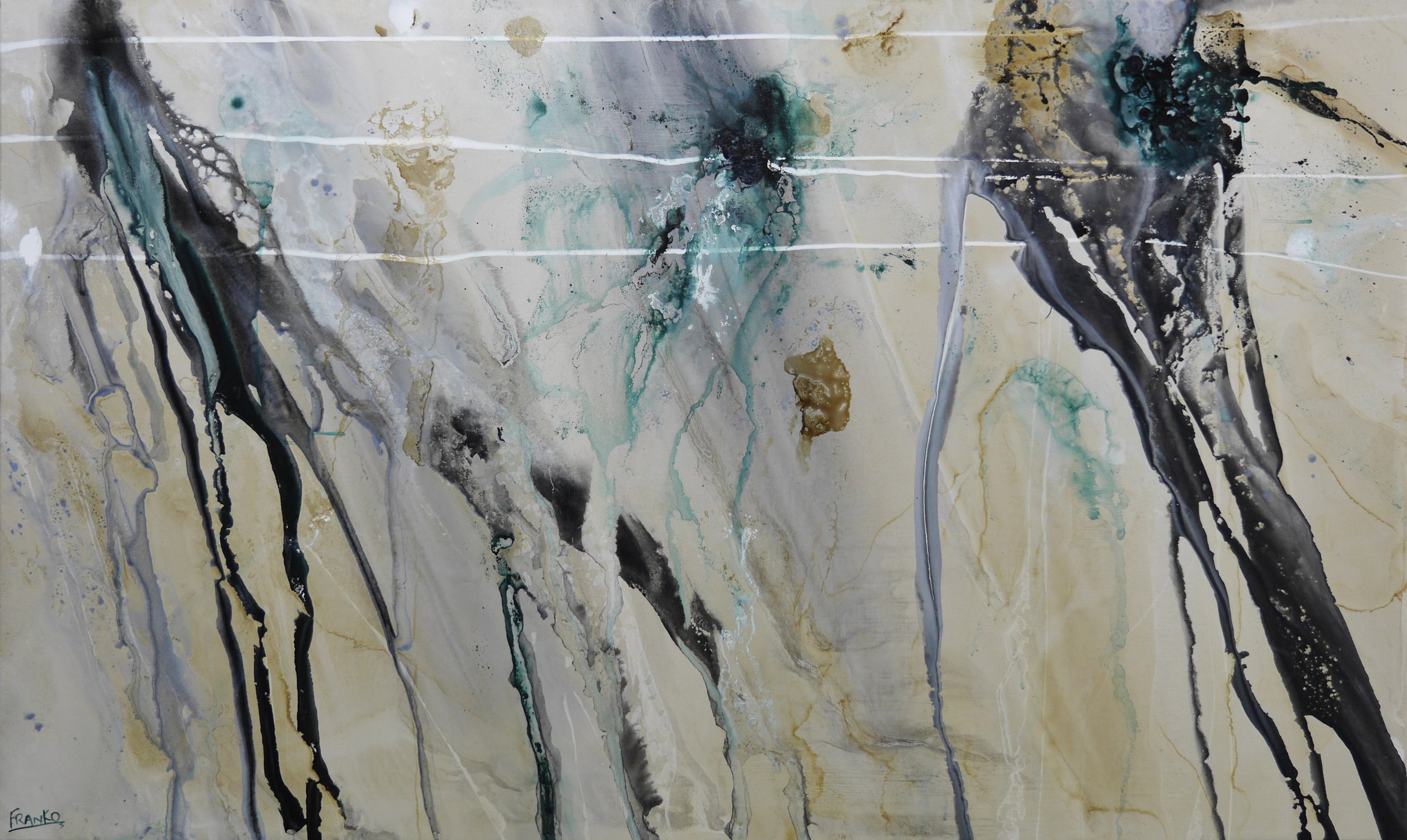 Refined 57 200cm x 120cm Blended Ink Abstract Painting-Abstract-[Franko_Artist]-[Australian_artist]-[Gold_Coast]-[Brisbane]-[modern]-[contemporary]-[original]-[Large_artwork]-Franklin Art Studio