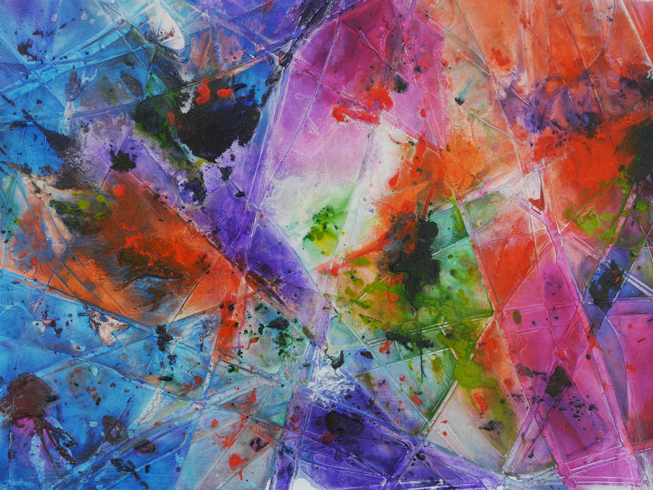 Velvet Bouquet 240cm x 100cm Textured Abstract Painting (SOLD)