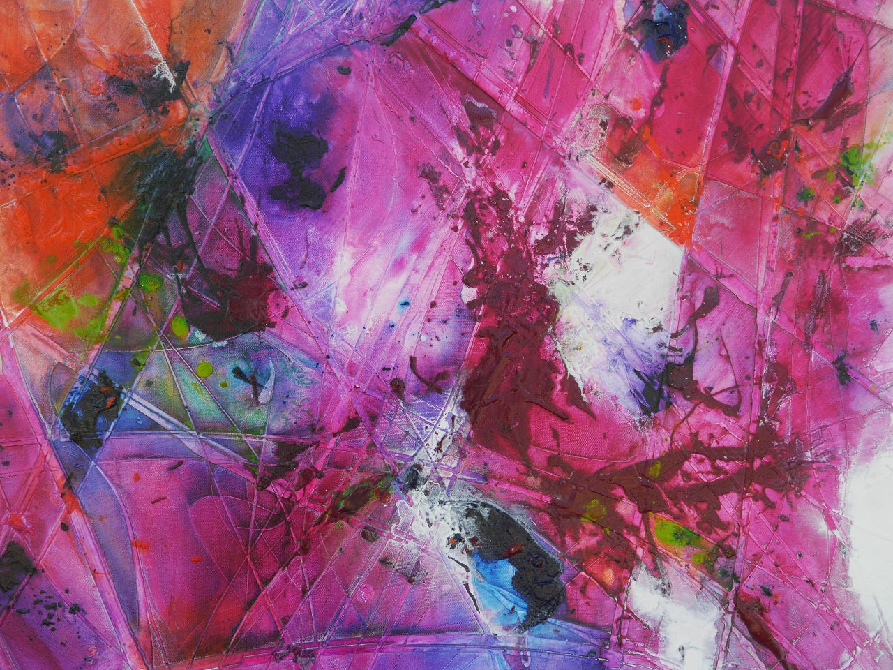 Velvet Bouquet 240cm x 100cm Textured Abstract Painting (SOLD)