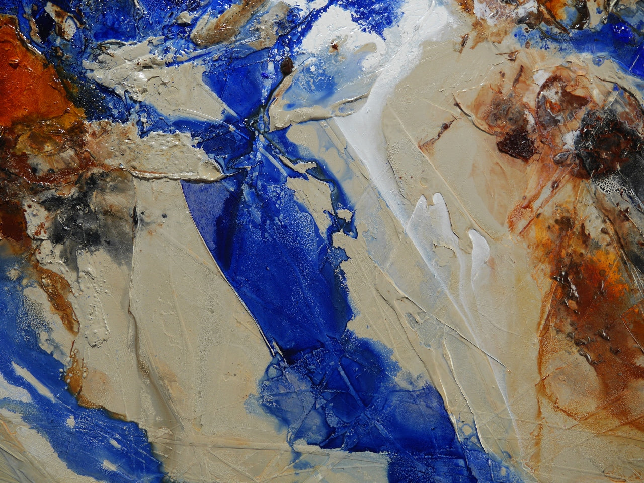 Ultra Rust 240cm x 100cm Textured Abstract Painting (SOLD)