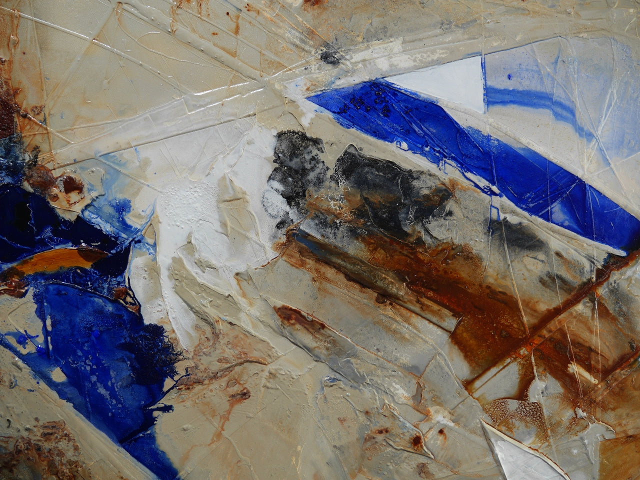 Ultra Rust 240cm x 100cm Textured Abstract Painting (SOLD)