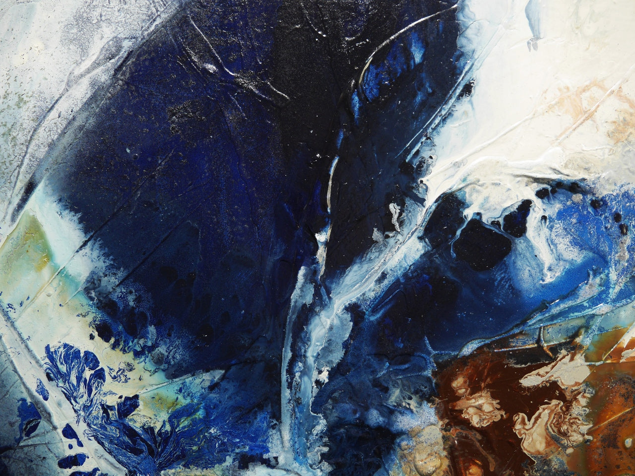 Rust Wave 160cm x 100cm Textured Abstract Painting (SOLD)