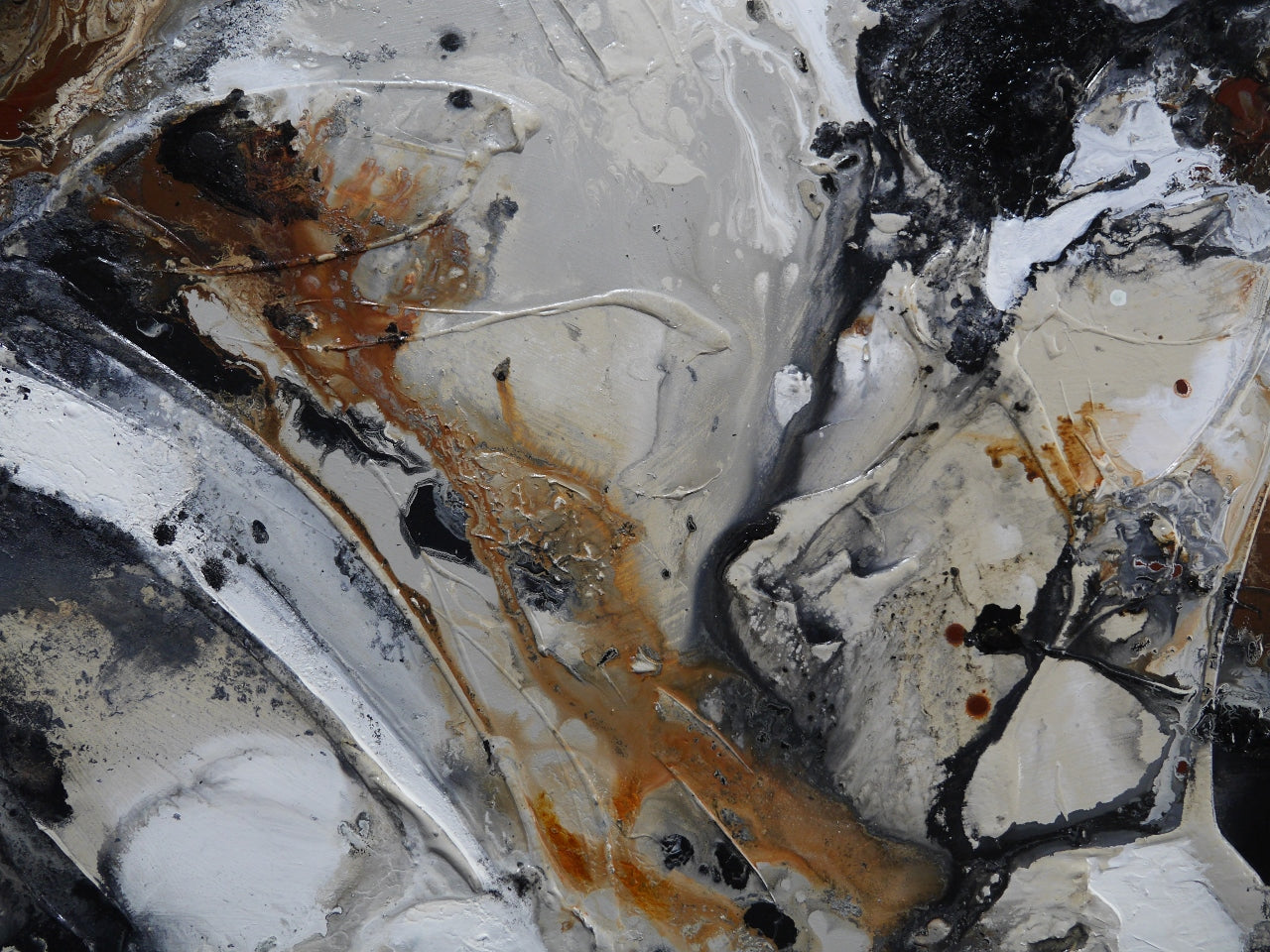 Ravishing Almonds 190cm x 100cm Textured Abstract Painting (SOLD)