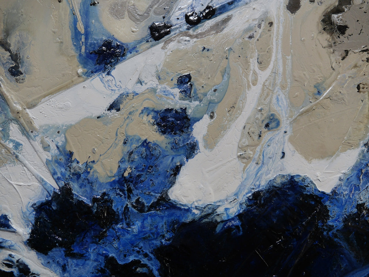 Hydrate 240cm x 120cm Textured Abstract Painting (SOLD)