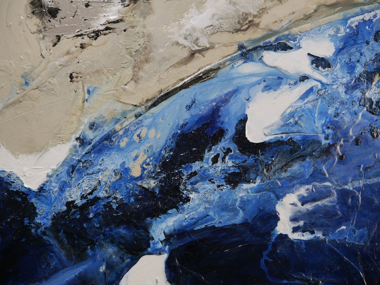 Hydrate 240cm x 120cm Textured Abstract Painting (SOLD)