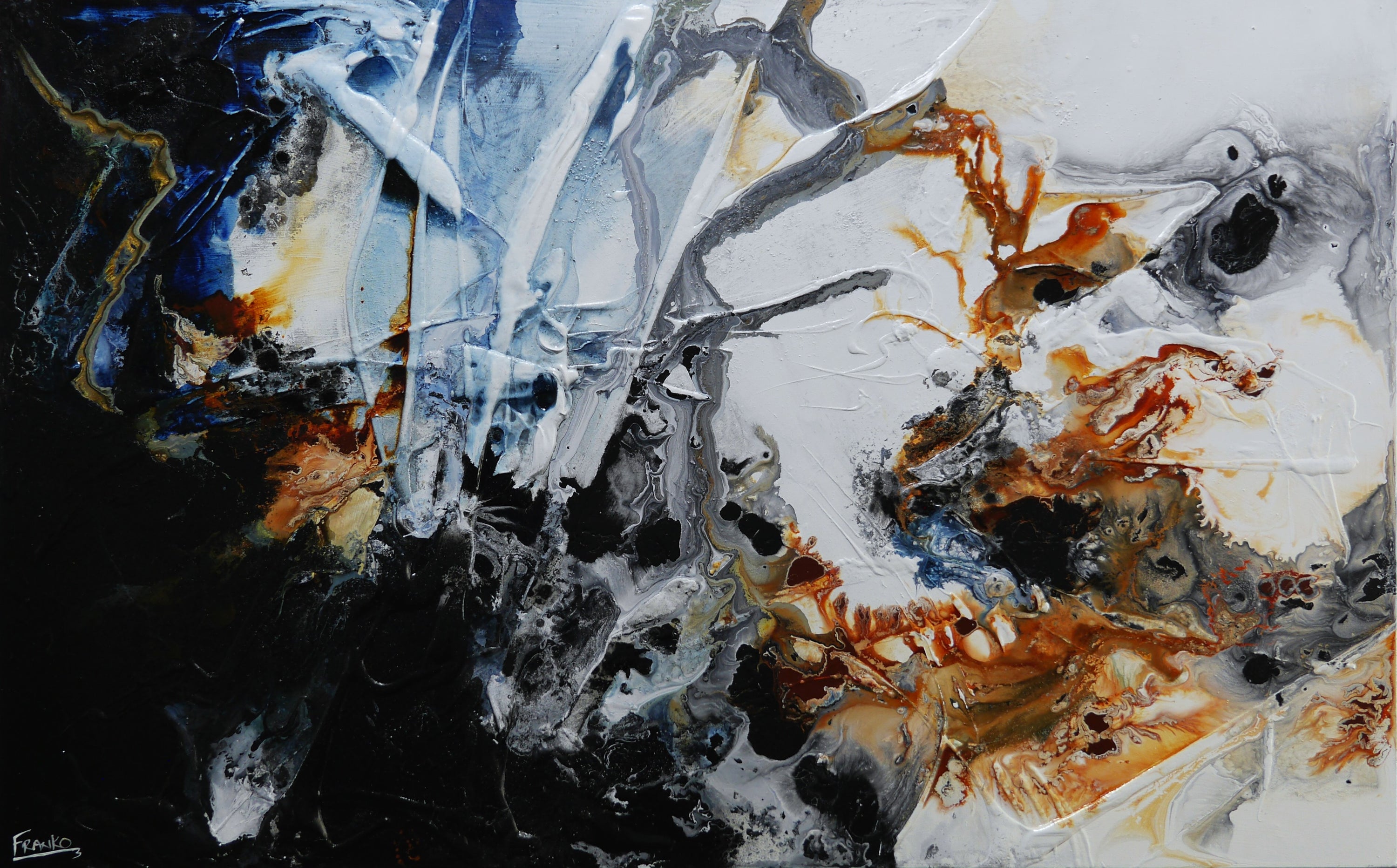 Did I Dream You 160cm x 100cm Textured Abstract Painting-Abstract-[Franko_Artist]-[Australian_artist]-[Gold_Coast]-[Brisbane]-[modern]-[contemporary]-[original]-[Large_artwork]-Franklin Art Studio