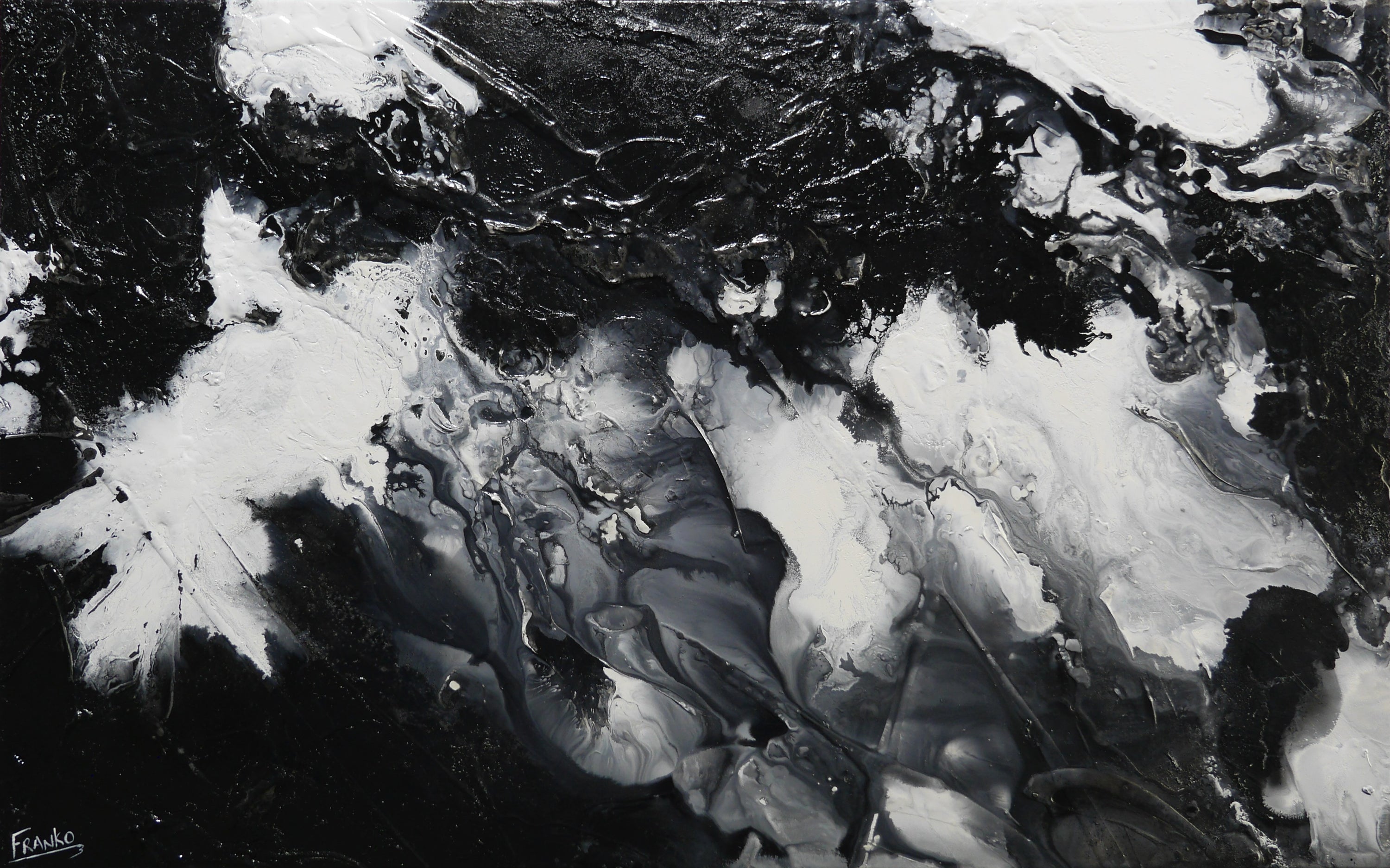 Spatial 160cm x 100cm Textured Abstract Painting-Abstract-[Franko_Artist]-[Australian_artist]-[Gold_Coast]-[Brisbane]-[modern]-[contemporary]-[original]-[Large_artwork]-Franklin Art Studio