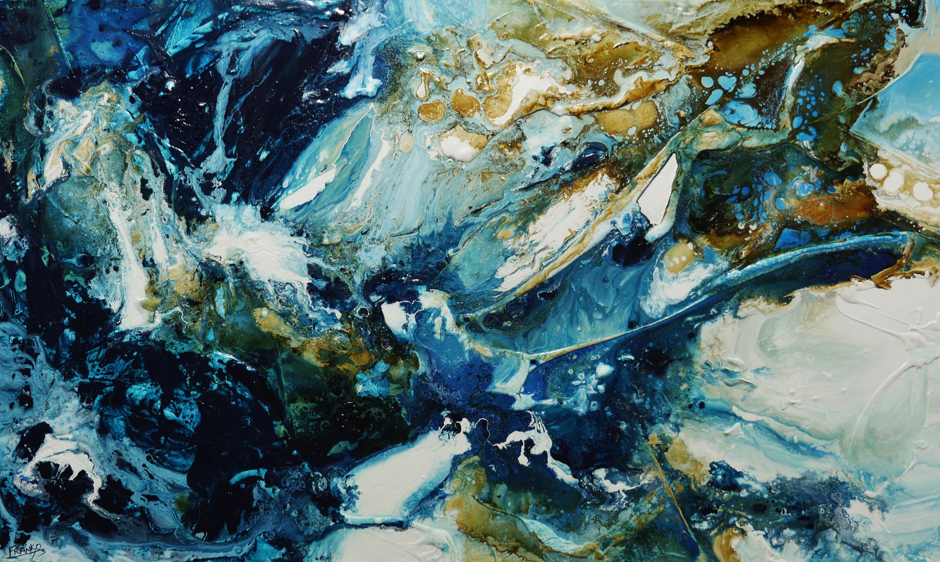Flow State 200cm x 120cm Textured Abstract Painting-Abstract-[Franko_Artist]-[Australian_artist]-[Gold_Coast]-[Brisbane]-[modern]-[contemporary]-[original]-[Large_artwork]-Franklin Art Studio