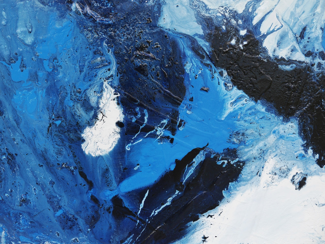 Aquatic Clarity 250cm x 150cm Textured Abstract Painting (SOLD)