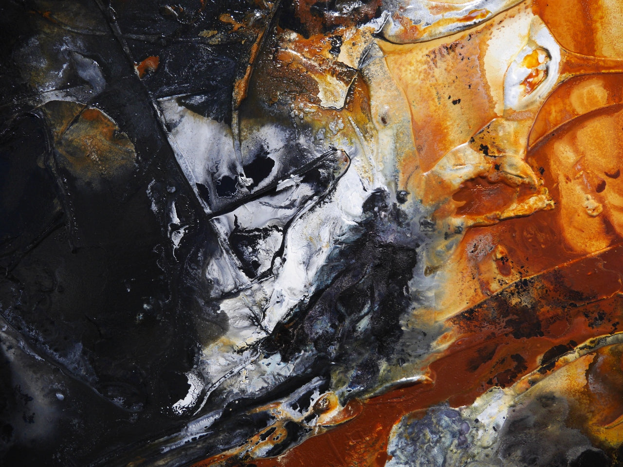 Universal Rush 250cm x 150cm Textured Abstract Painting