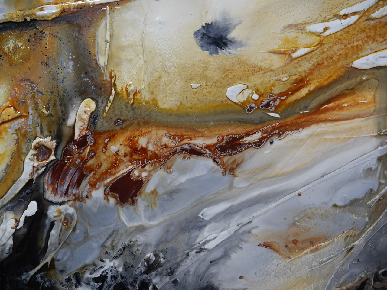 Universal Rush 250cm x 150cm Textured Abstract Painting