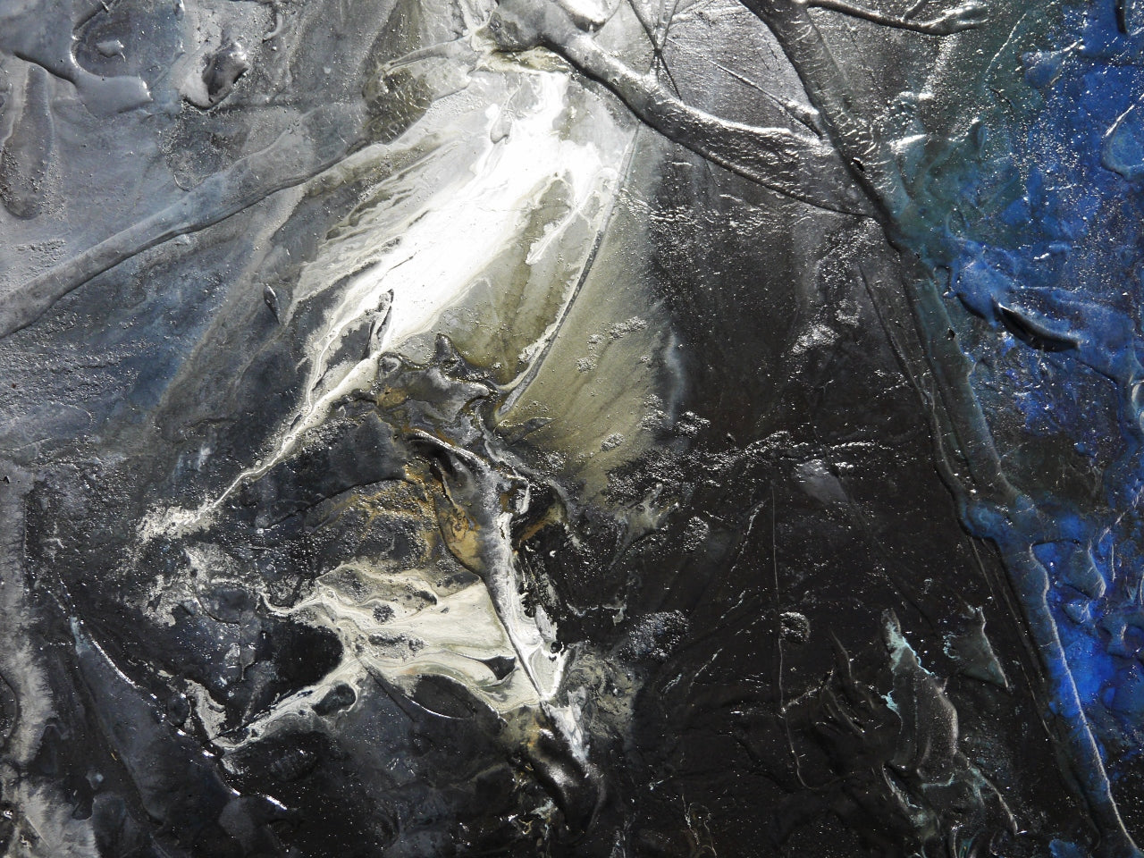 Divided Attention 250cm x 150cm FRAMED Textured Abstract Painting