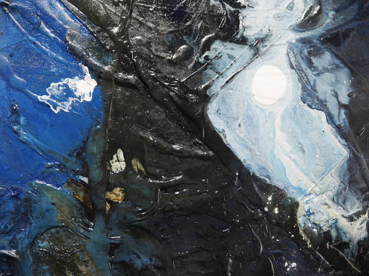 Divided Attention 250cm x 150cm FRAMED Textured Abstract Painting