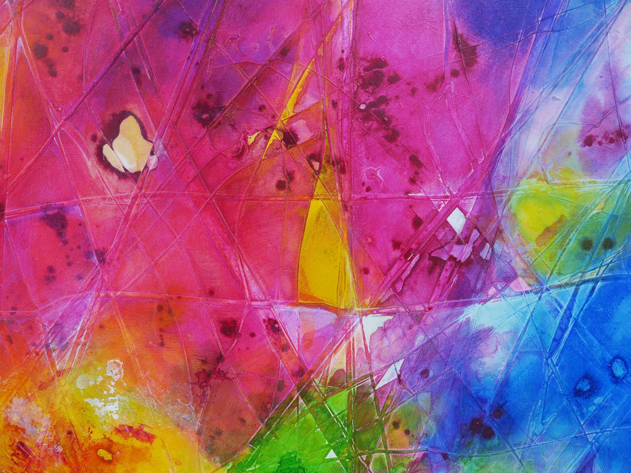 Colour Diffusion 240cm x 120cm Textured Abstract Painting