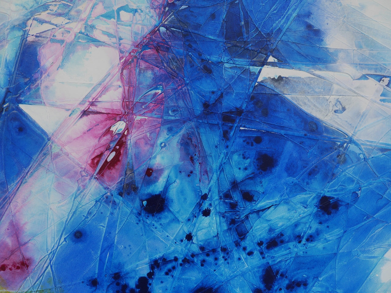 Colour Diffusion 240cm x 120cm Textured Abstract Painting