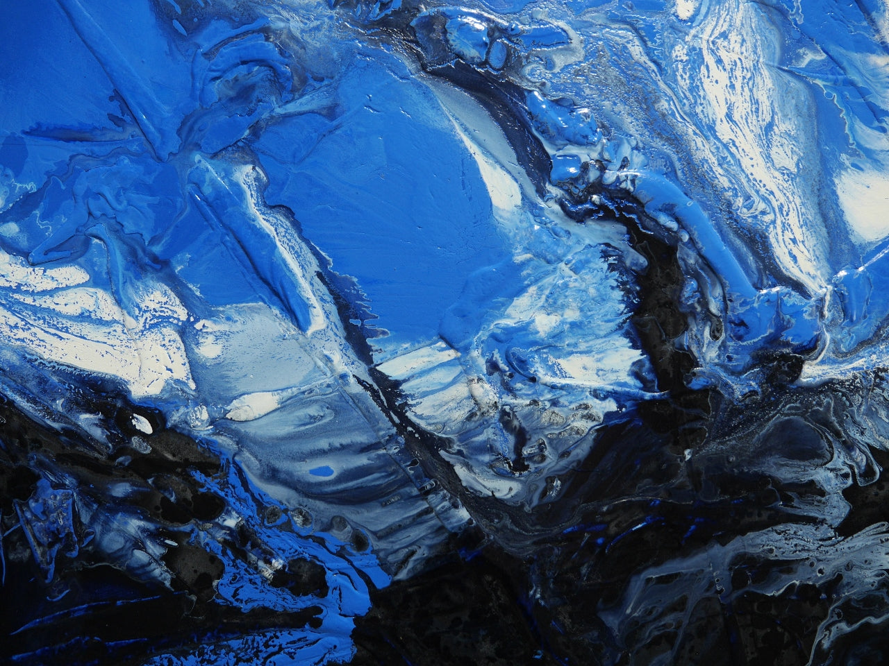 Aquaholic 295cm x 100cm Textured Abstract Painting (SOLD)