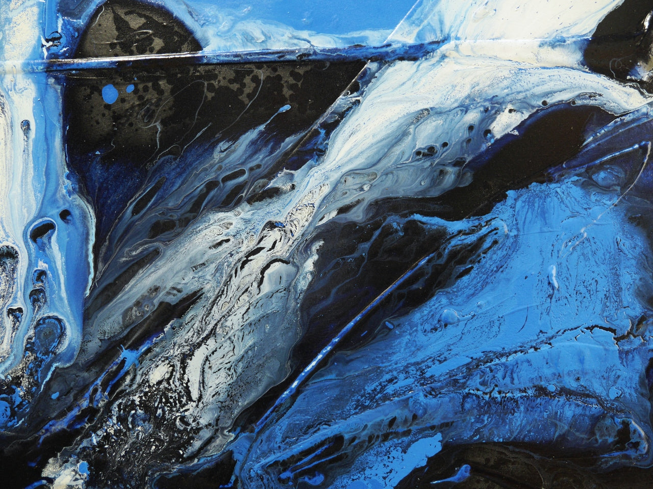 Aquaholic 295cm x 100cm Textured Abstract Painting (SOLD)