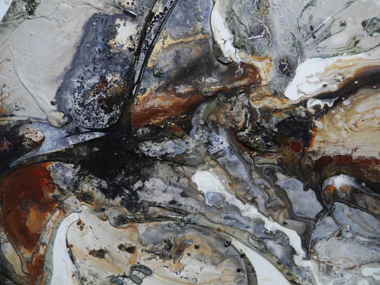 Whisper 240cm x 80cm Textured Abstract Painting (SOLD)