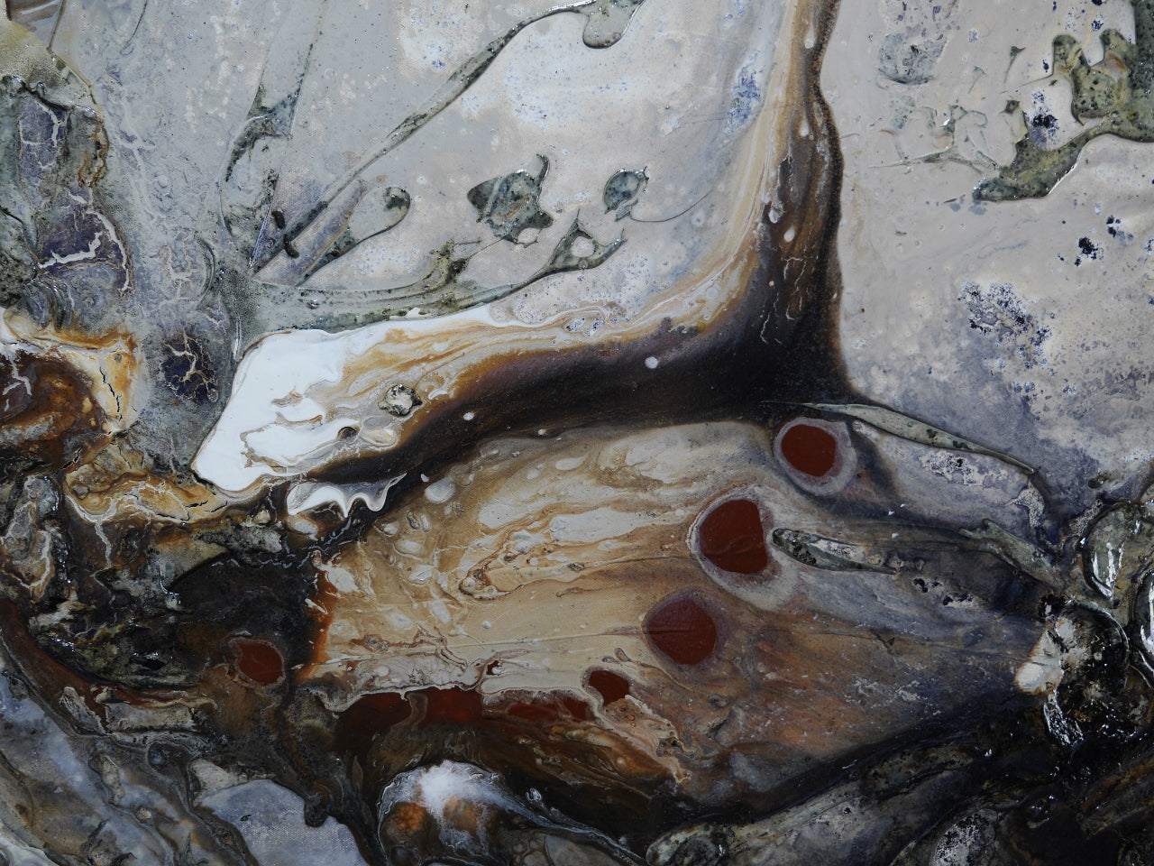 Whisper 240cm x 80cm Textured Abstract Painting (SOLD)