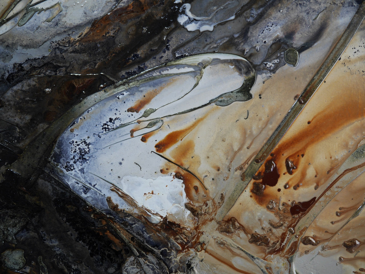 Whisper 240cm x 80cm Textured Abstract Painting (SOLD)