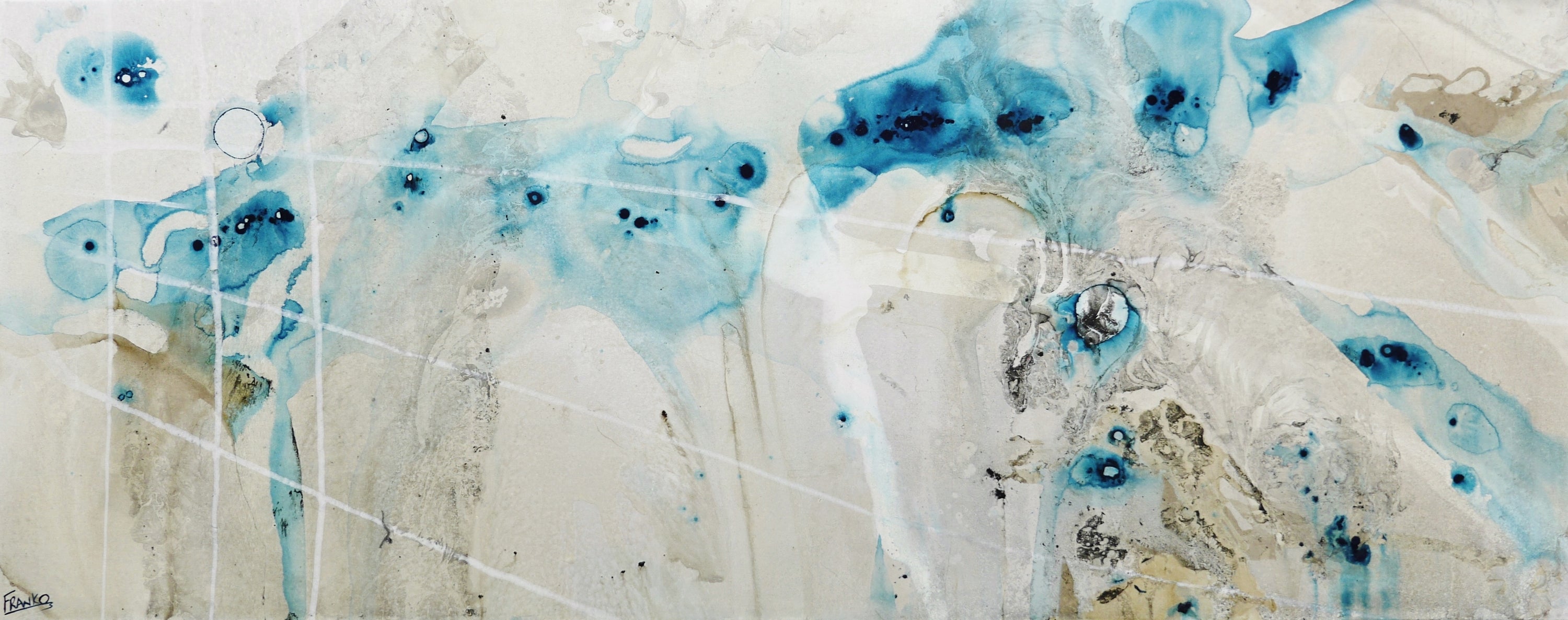 Refined 111 200cm x 80cm Blended Ink Abstract Painting-Abstract-[Franko_Artist]-[Australian_artist]-[Gold_Coast]-[Brisbane]-[modern]-[contemporary]-[original]-[Large_artwork]-Franklin Art Studio