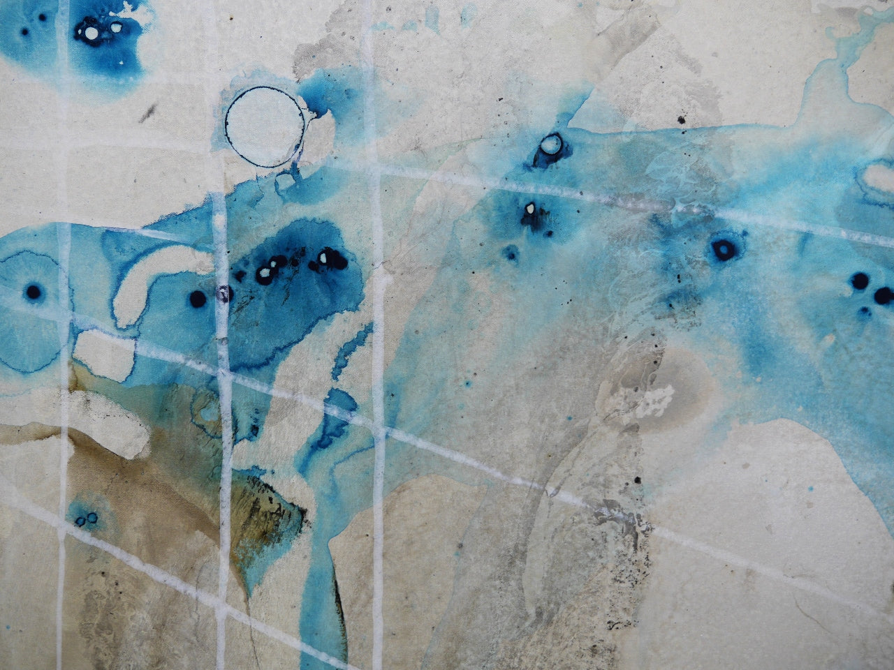 Refined 111 200cm x 80cm Blended Ink Abstract Painting (SOLD)