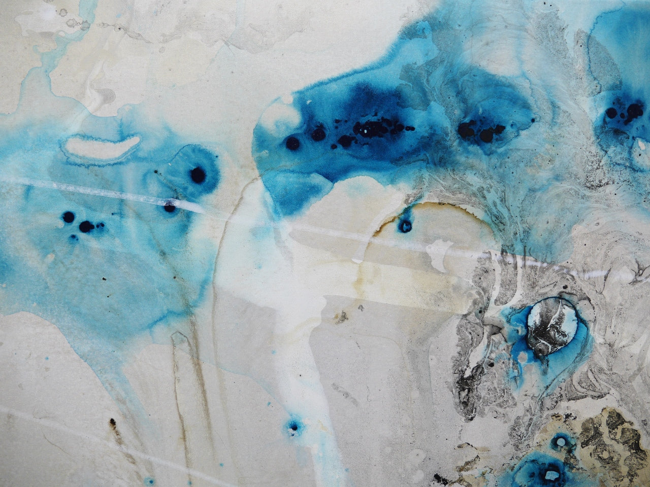 Refined 111 200cm x 80cm Blended Ink Abstract Painting (SOLD)