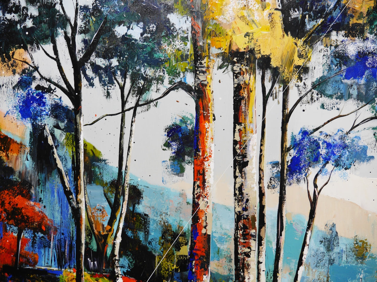 The Expanse 240cm x 120cm Framed Landscape Textured Abstract Realism Painting (SOLD)