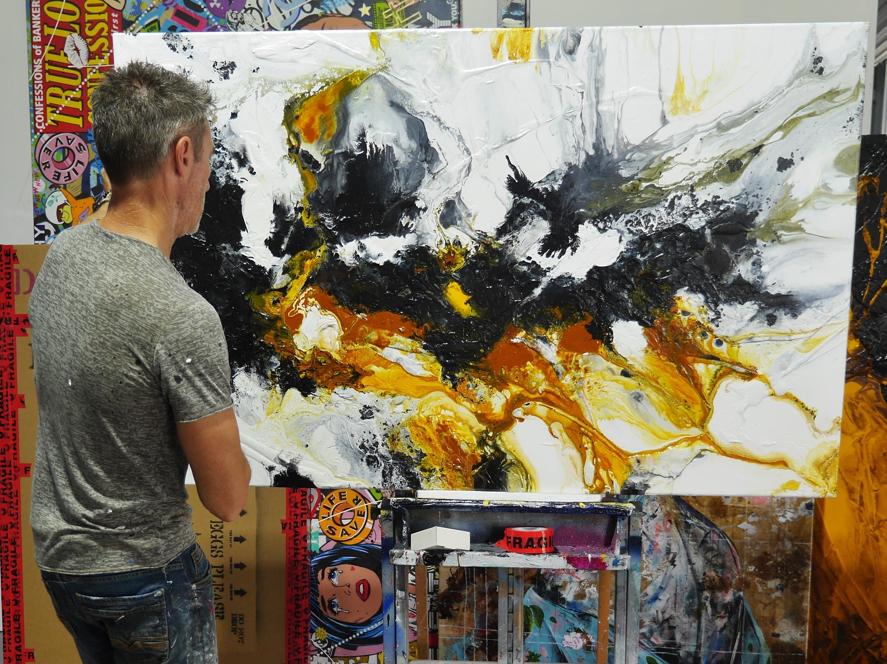 Solstice 160cm x 100cm Textured Abstract Painting