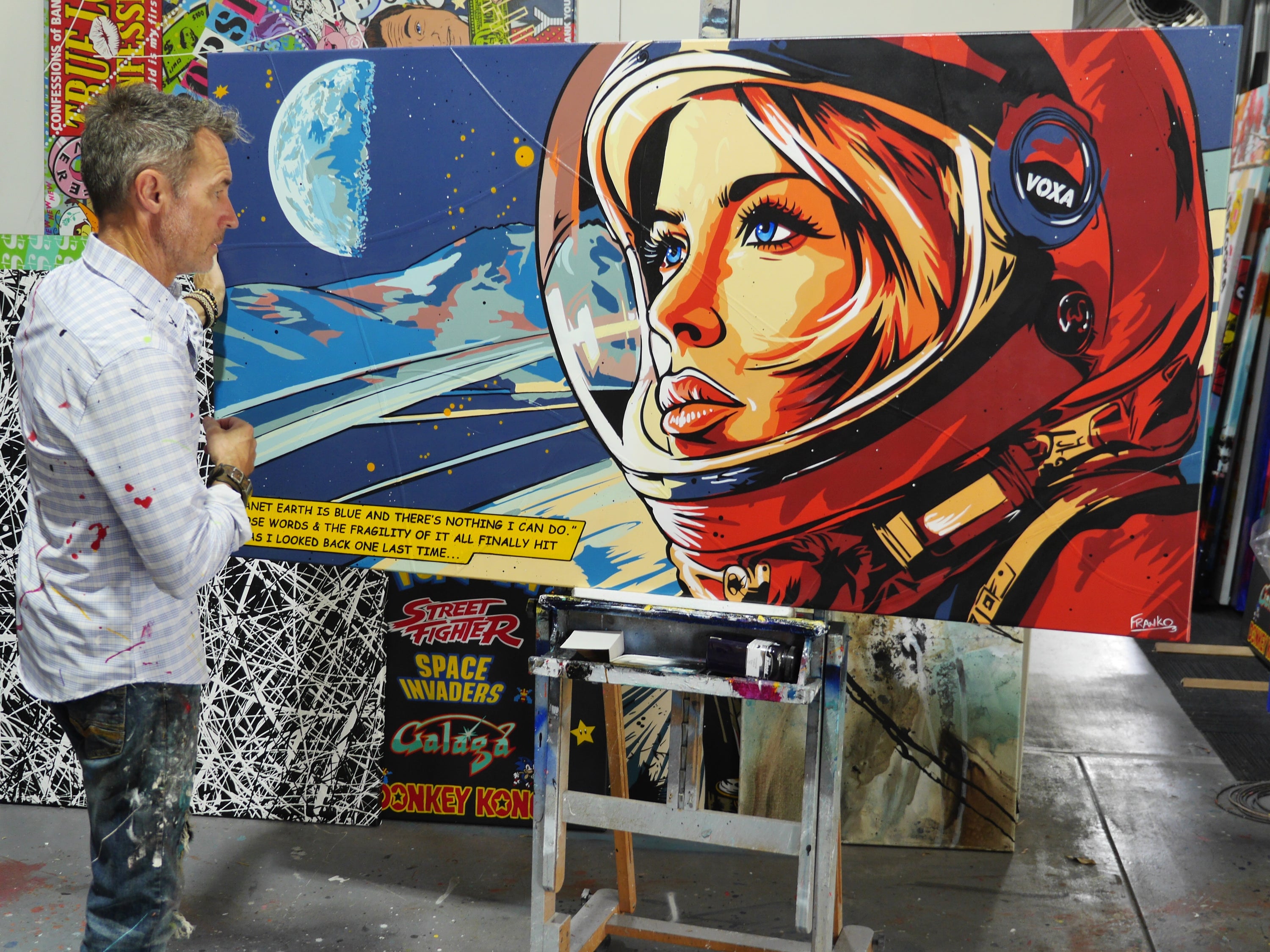 Reflection 190cm x 100cm Space Classic Pop Art Painting (SOLD)