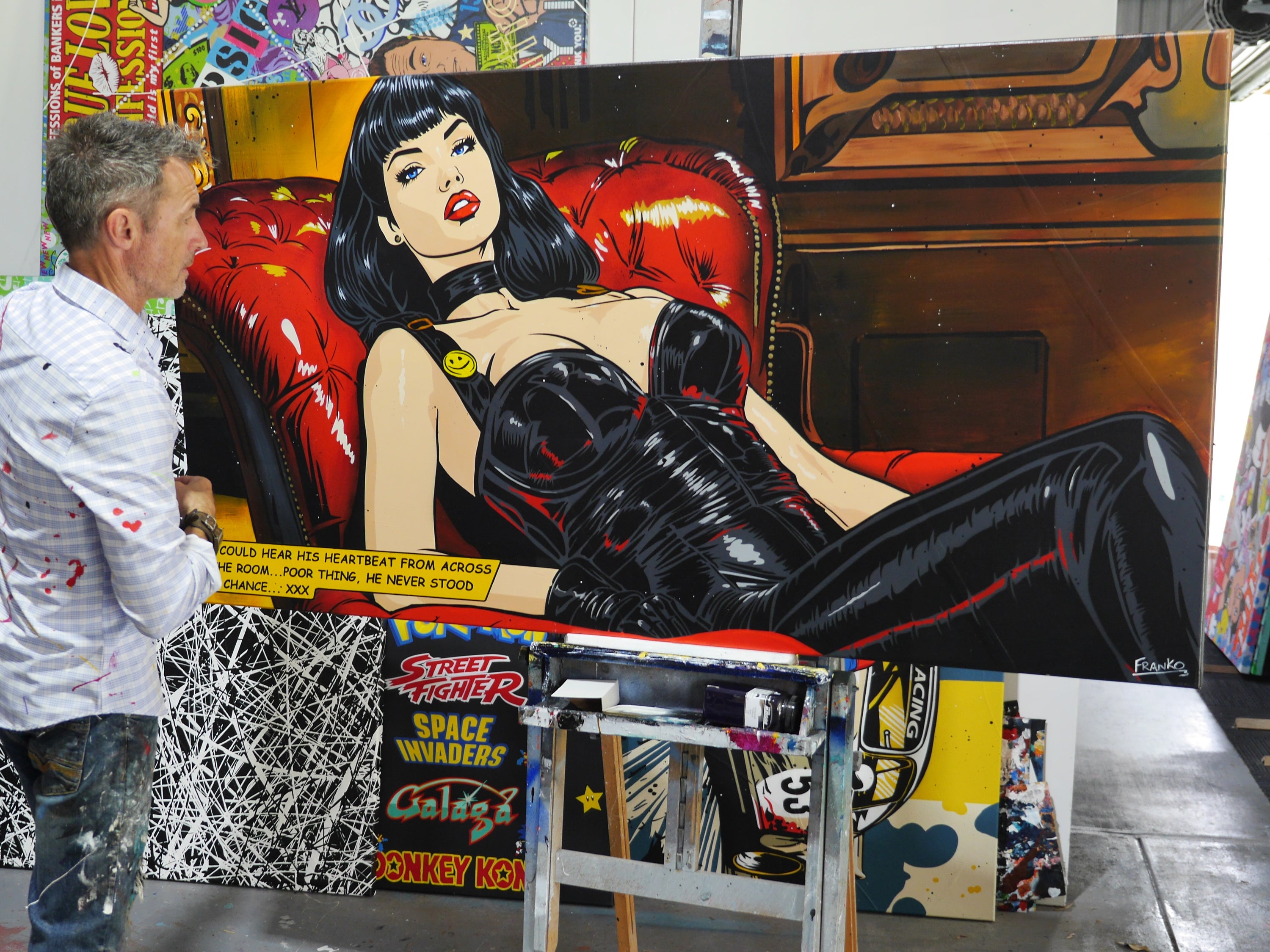 Never Stood a Chance 190cm x 100cm Sexy Classic Pop Art Painting (SOLD)