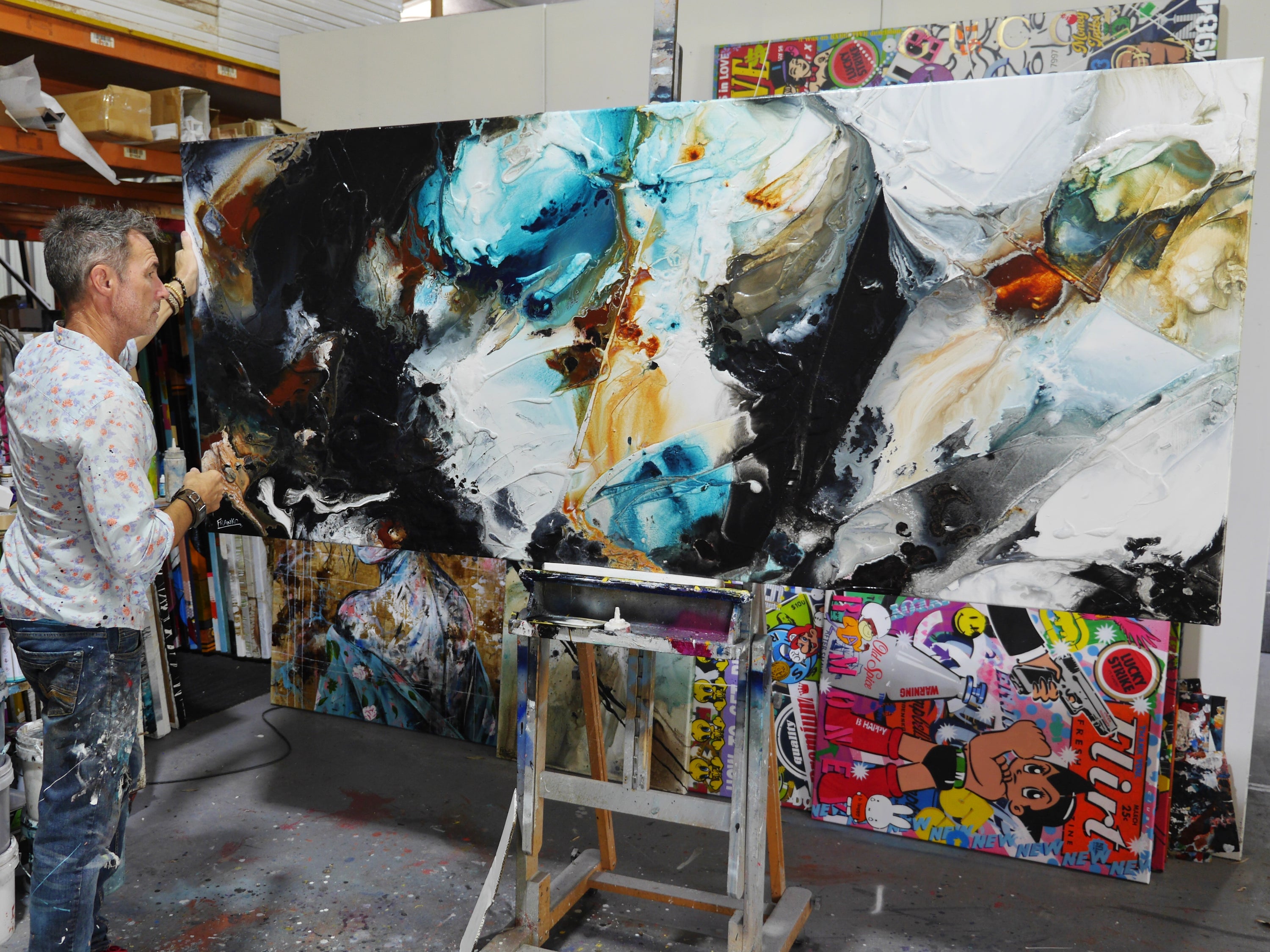 Natural Obsession 240cm x 100cm Textured Abstract Painting (SOLD Michael)