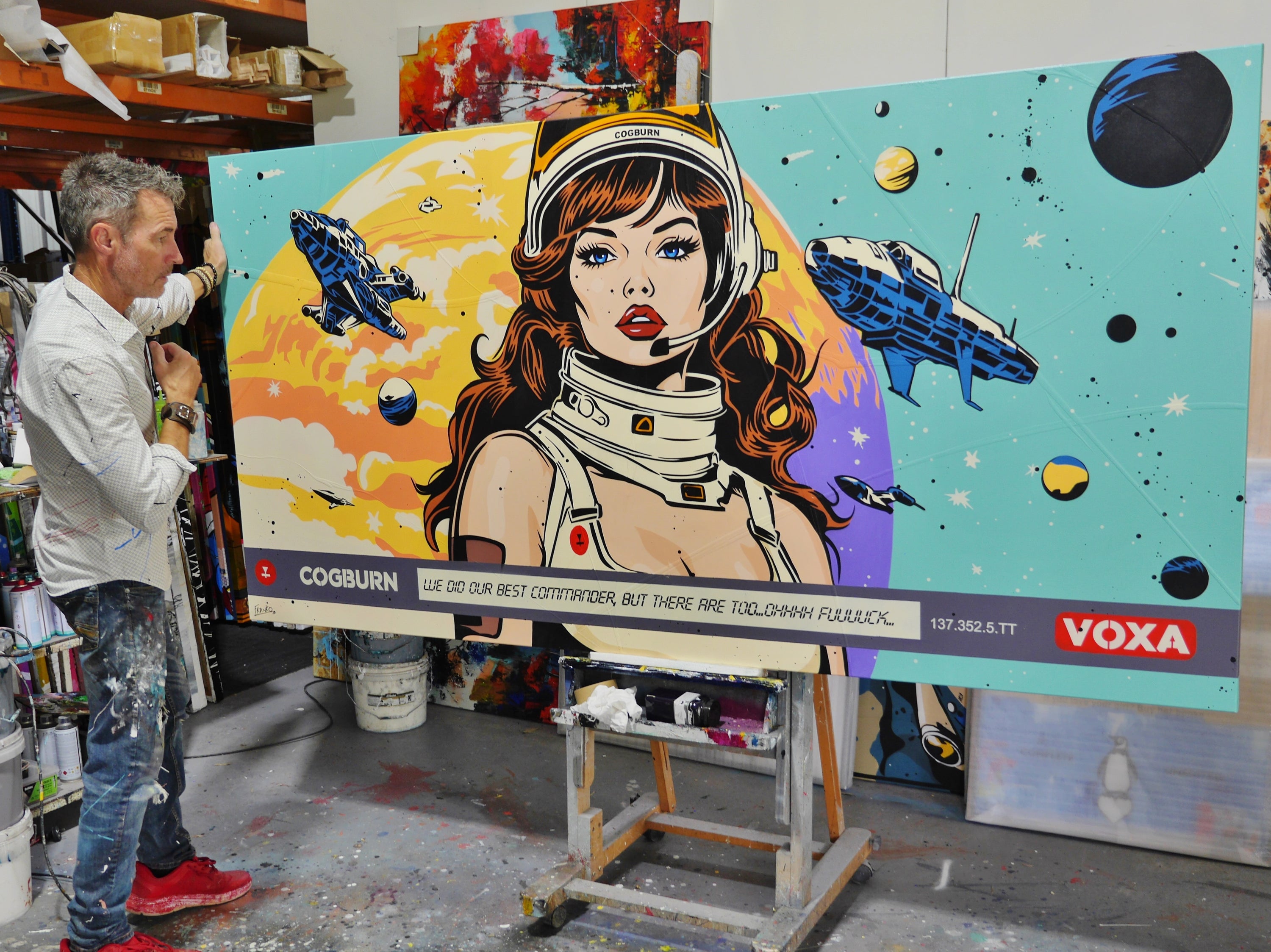 Ohhh Fuck... 240cm x 120cm Space Classic Pop Art Painting