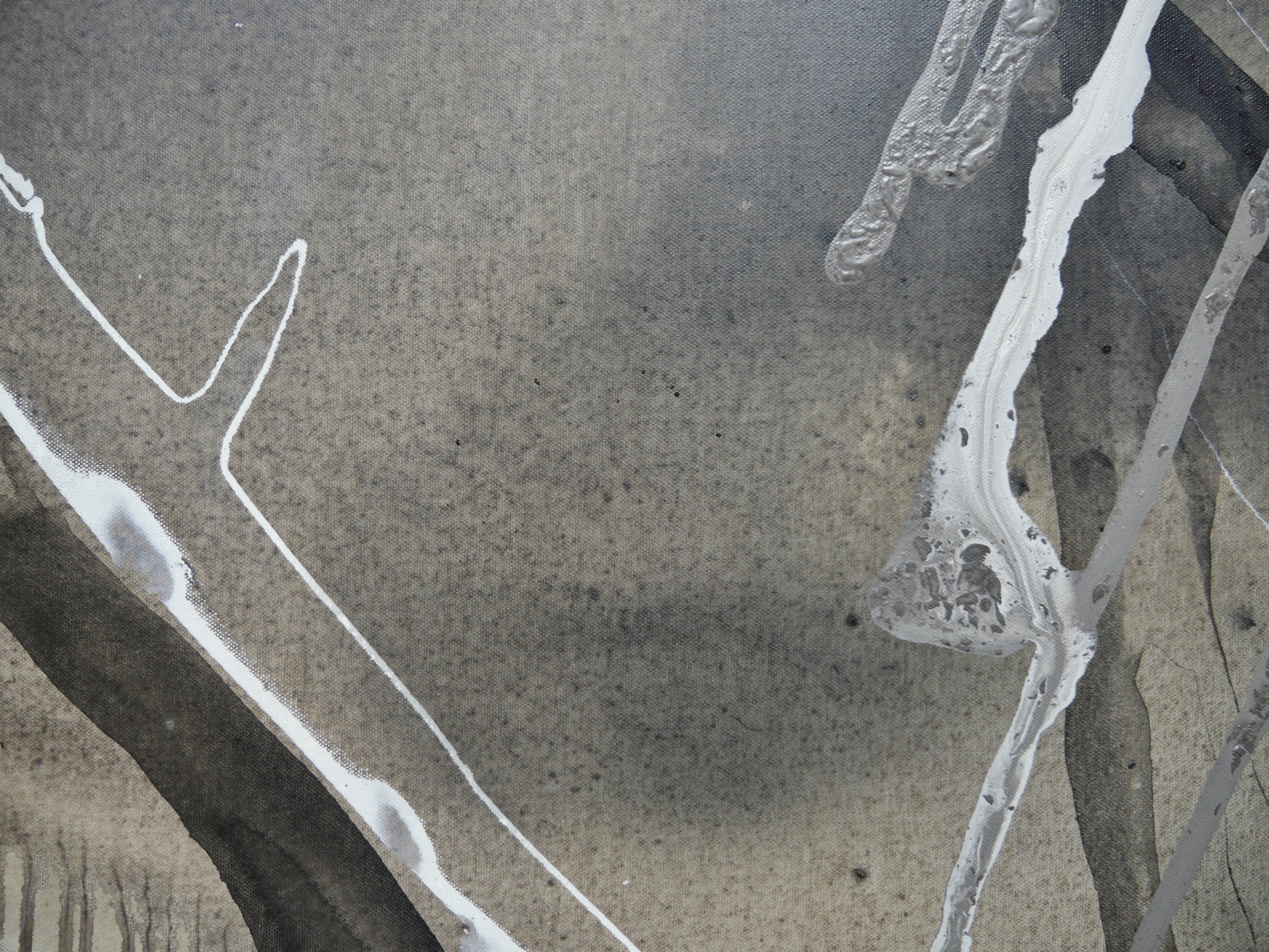 Refined 333 200cm x 80cm Blended Ink Abstract Painting (SOLD)