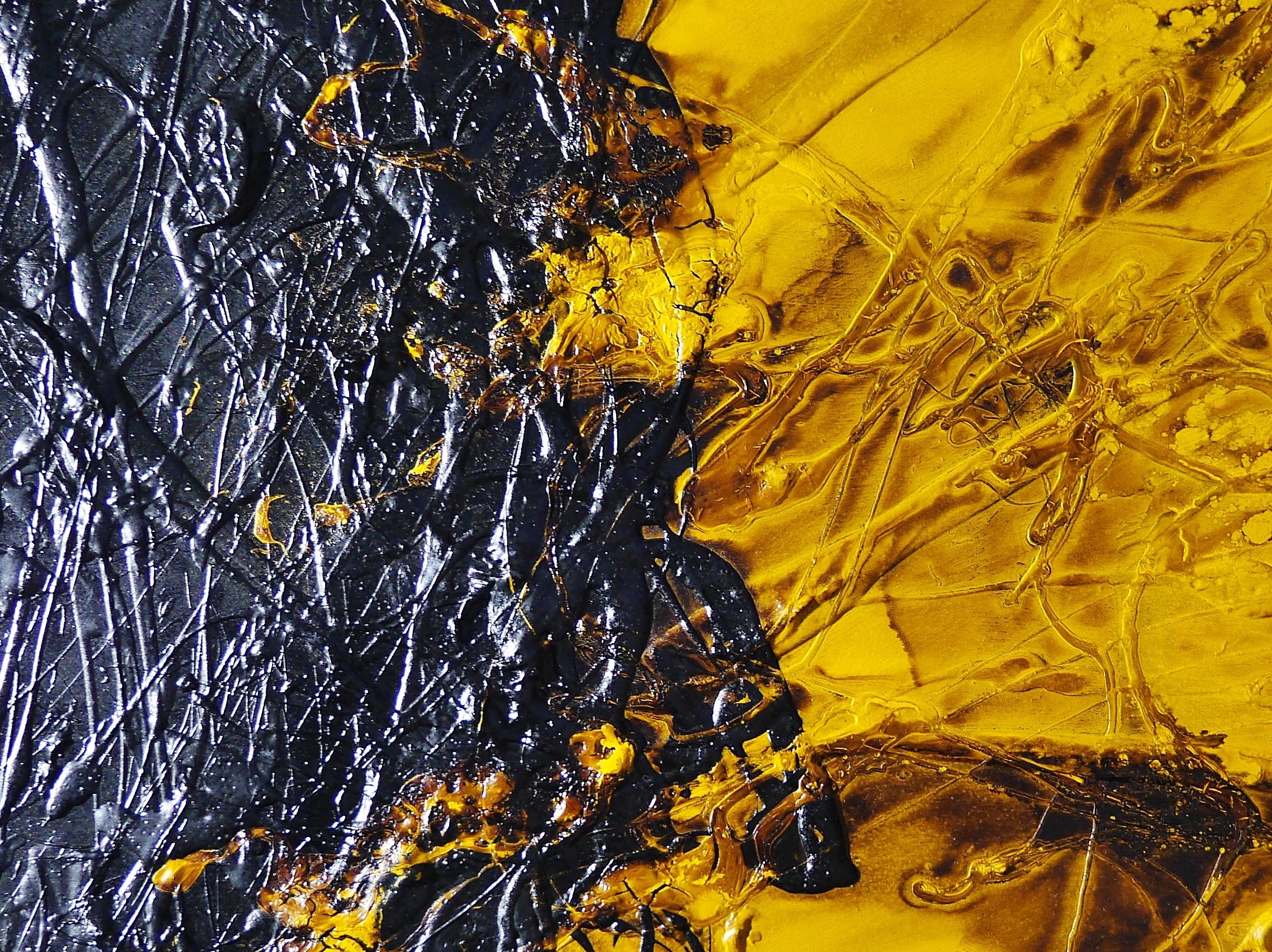 Raw Solar 100cm x 140cm Textured Abstract Painting (SOLD JASON)
