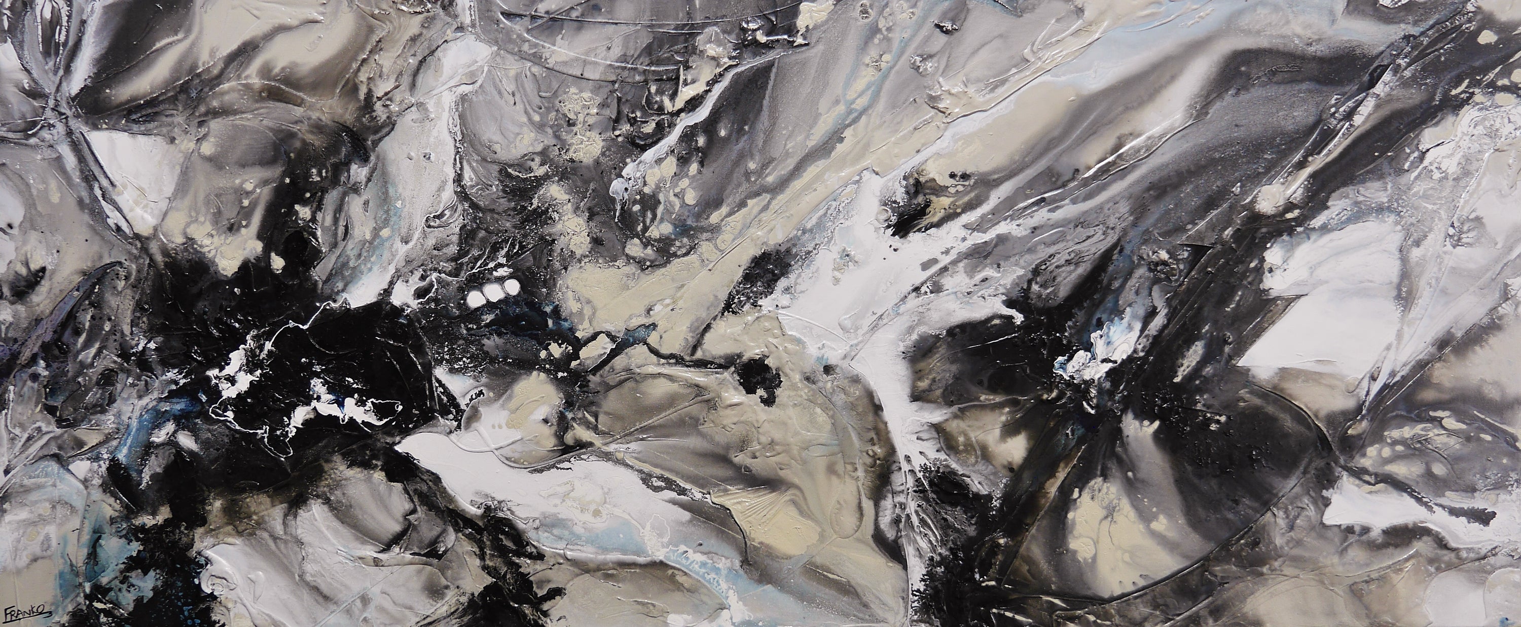 Emergence 240cm x 100cm Textured Abstract Painting (SOLD)