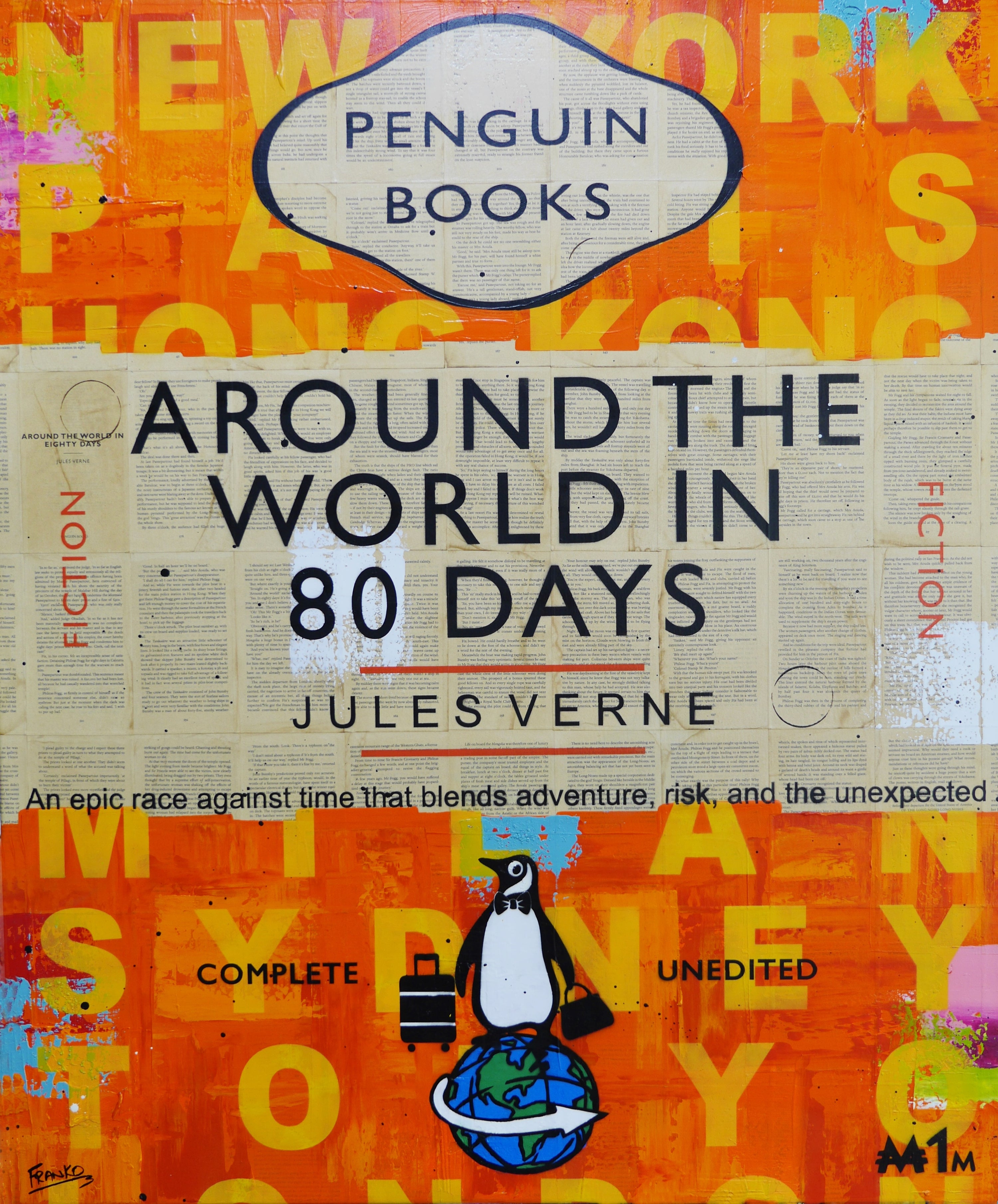 Traveler 100cm x 120cm Urban Pop Book Club Painting