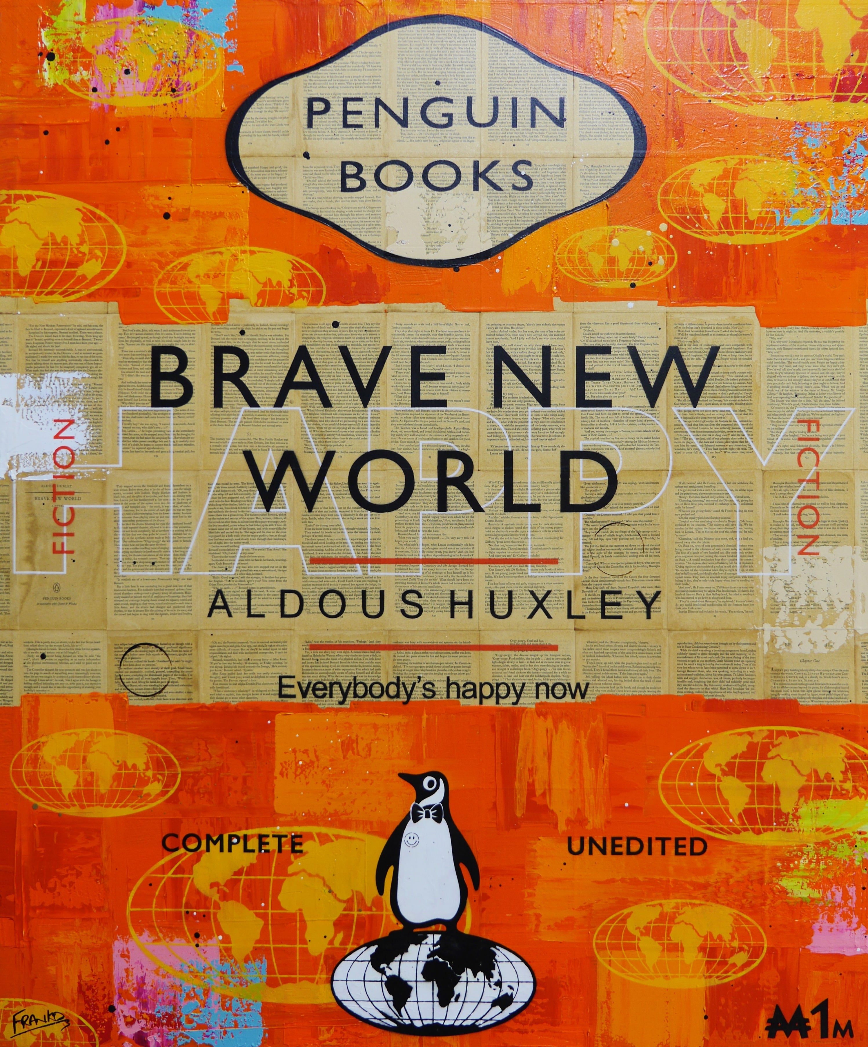 Bravery 100cm x 120cm Urban Pop Book Club Painting