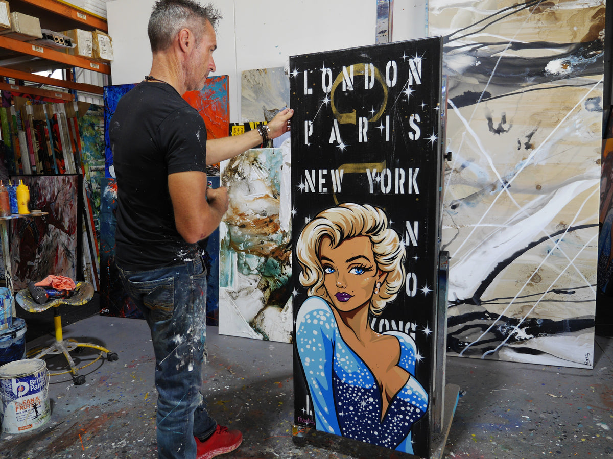 New York Babe 160cm x 60cm Urban Pop Art Painting